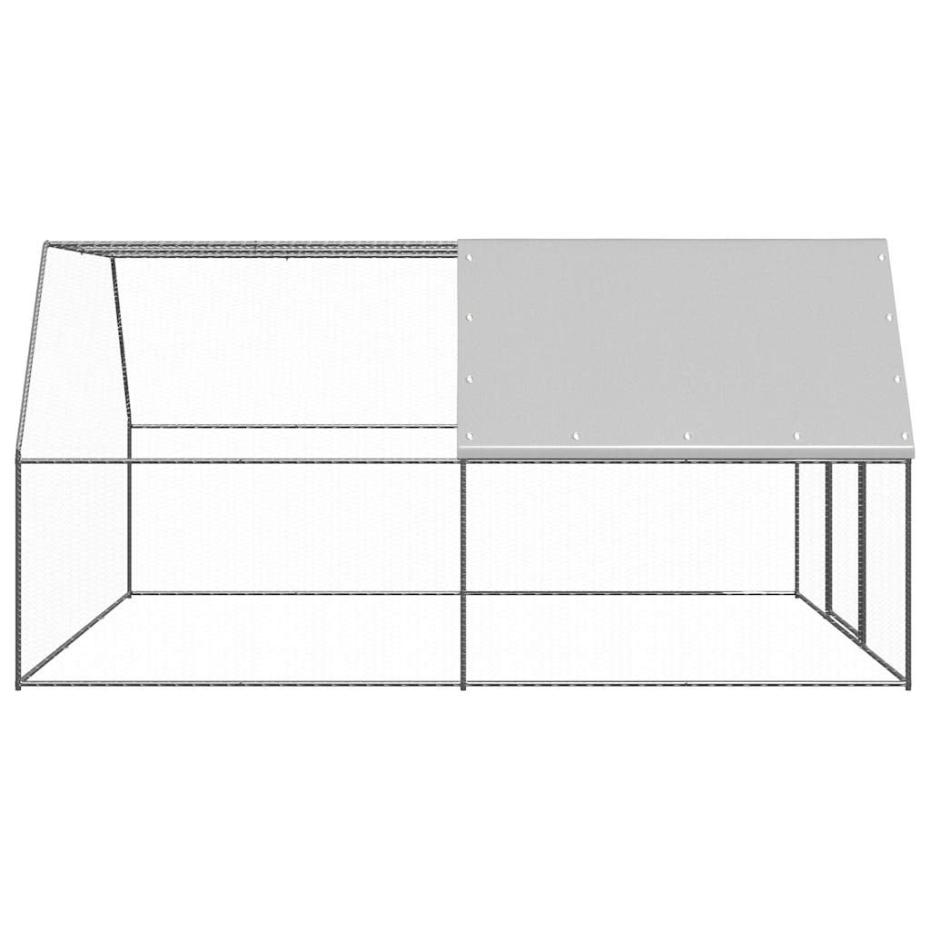 VidaXL Hühnerstall 3x4x2 m aus verzinktem Stahl