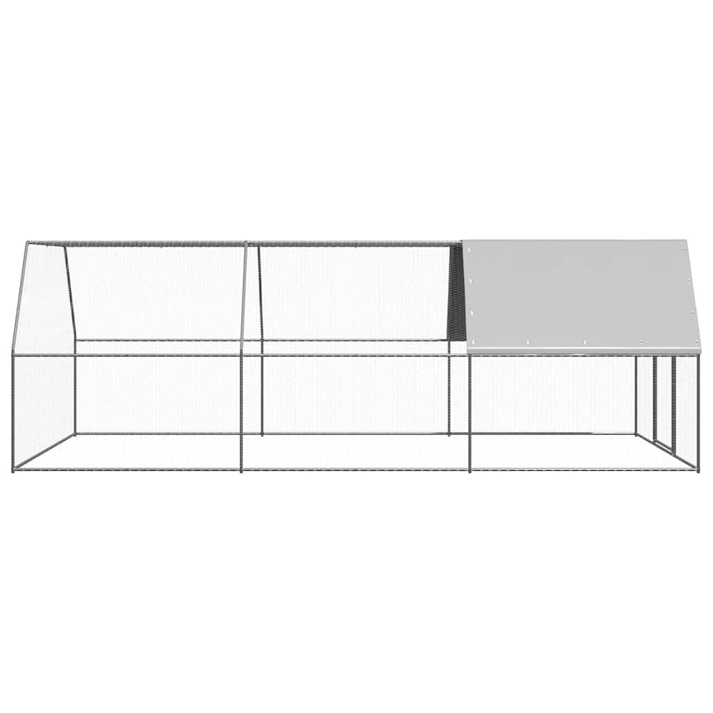 VidaXL Hühnerstall 3x6x2 m aus verzinktem Stahl