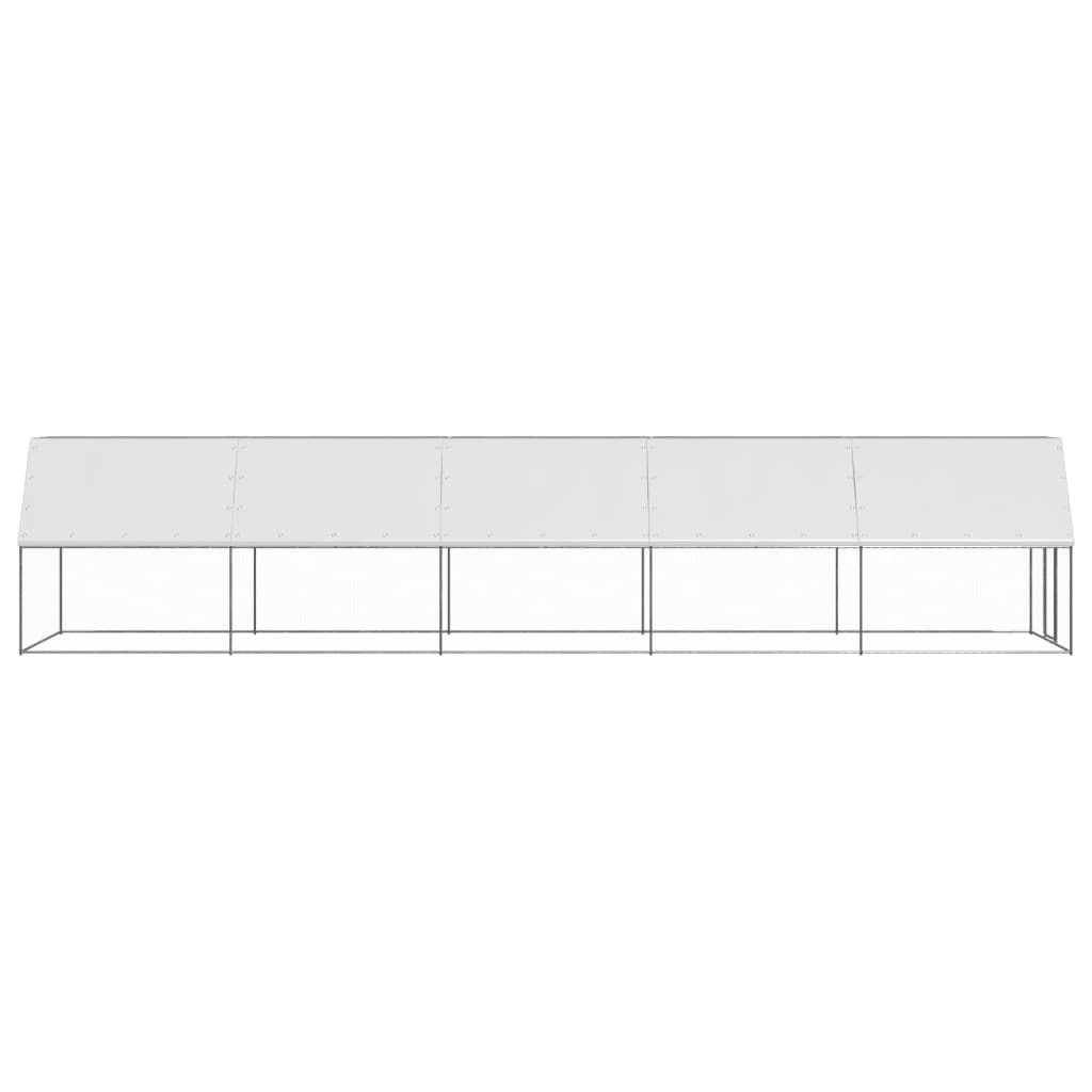 VidaXL Hühnerstall 2x10x2 m aus verzinktem Stahl