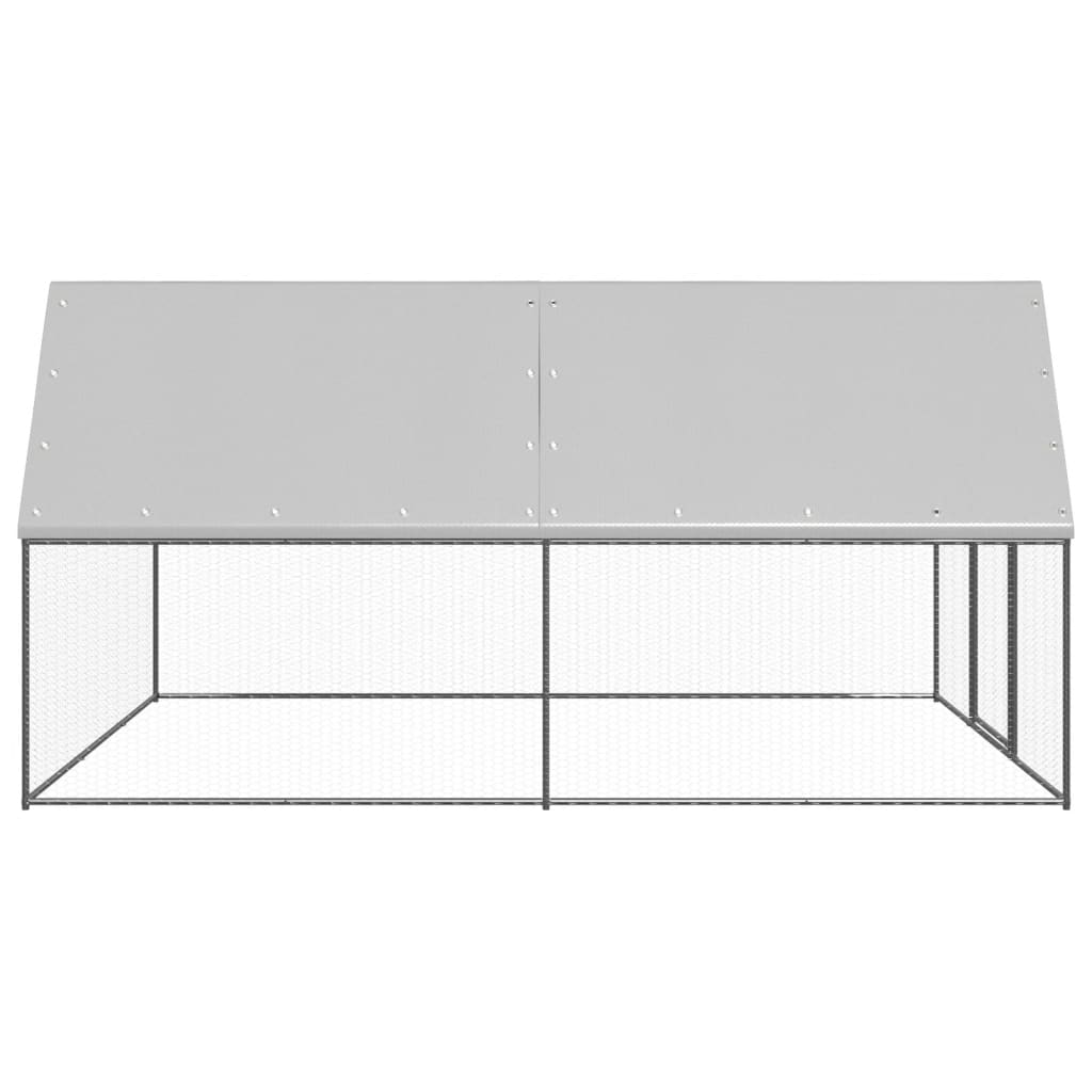 VidaXL Hühnerstall 3x4x2 m aus verzinktem Stahl