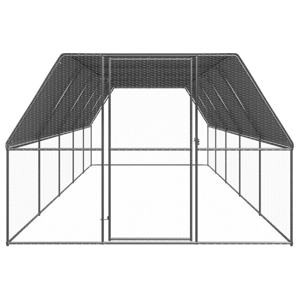 VidaXL Hühnerstall 3x10x2 m aus verzinktem Stahl