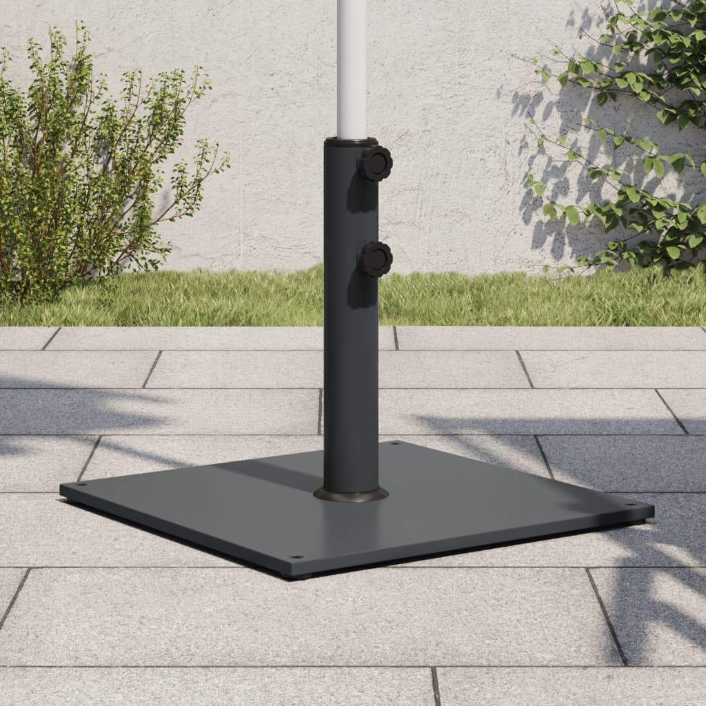 Vidaxl Sonnenschirmständer für Stangen von ø32 38 48 mm 17 kg quadratisch