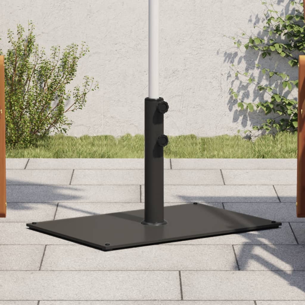 Vidaxl Sonnenschirmständer für Stangen von ø32 38 48 mm 15 kg rechteckig