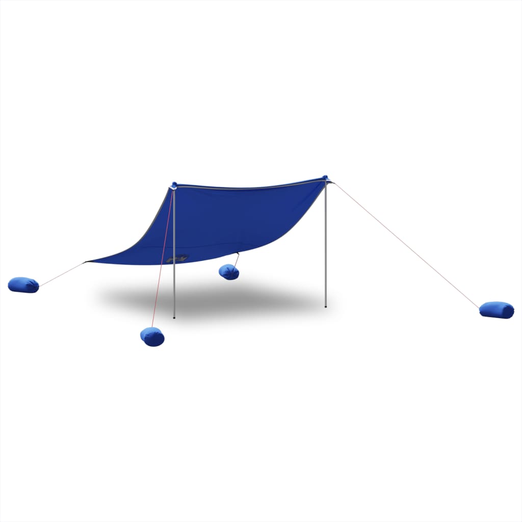 Vidaxxl Strandmarkise mit Sandankern 304x300 cm blau