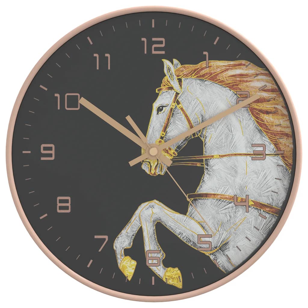 Vidaxx Wanduhr ø29,5 cm Polystyrol und Glas goldfarben und weiß