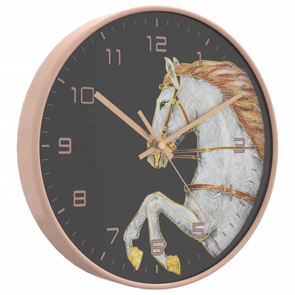 Vidaxx Wanduhr ø29,5 cm Polystyrol und Glas goldfarben und weiß