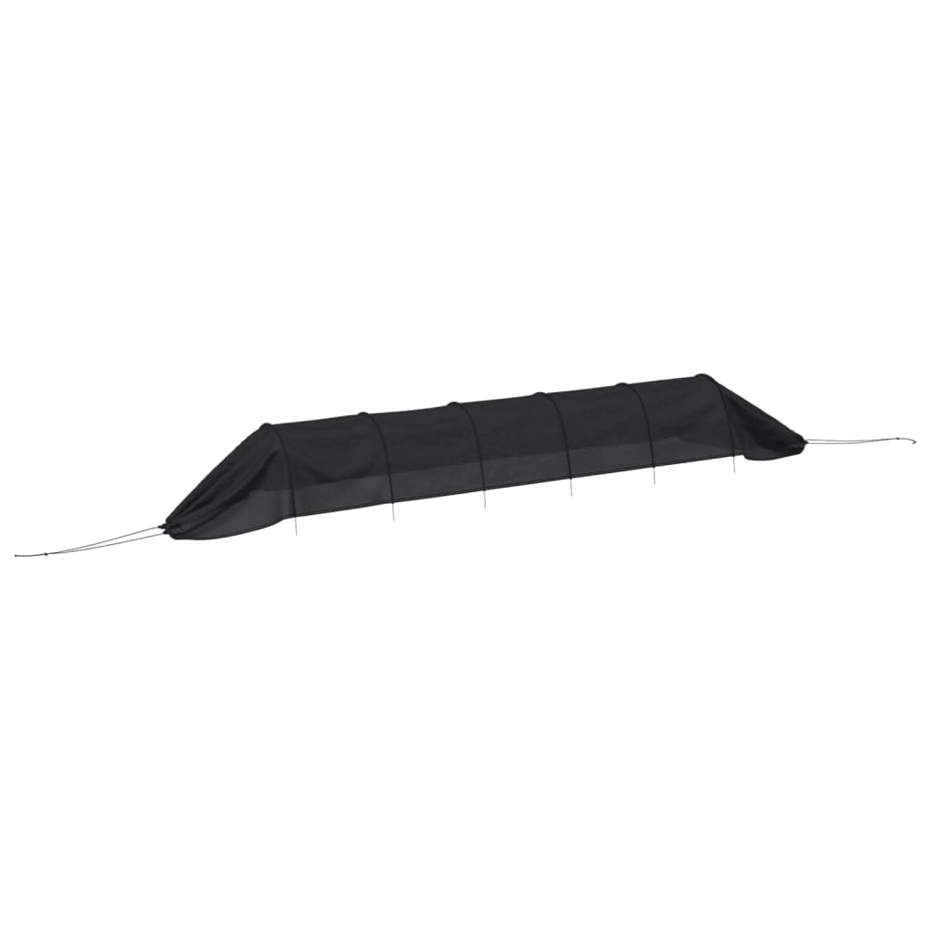 Vidaxx Wachstumstunnel 300x50x48,5 cm Stahl und Polyethylen schwarz