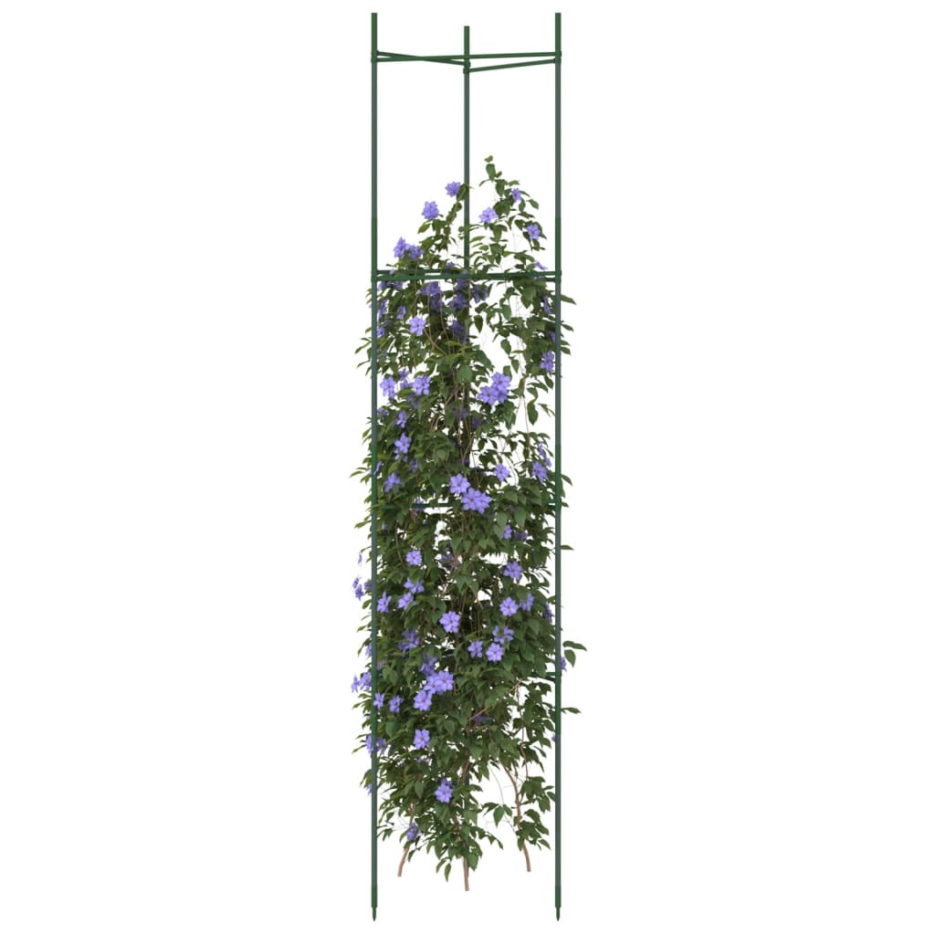 Vidaxl Tomatenkäfig 2 Stück 154 cm Stahl und Polypropylen