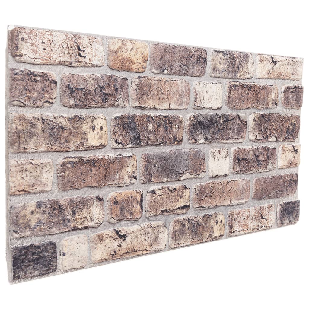 VidaXL Wandpaneele 10 Stk. 3D 100x50 cm EPS dunkelbraun