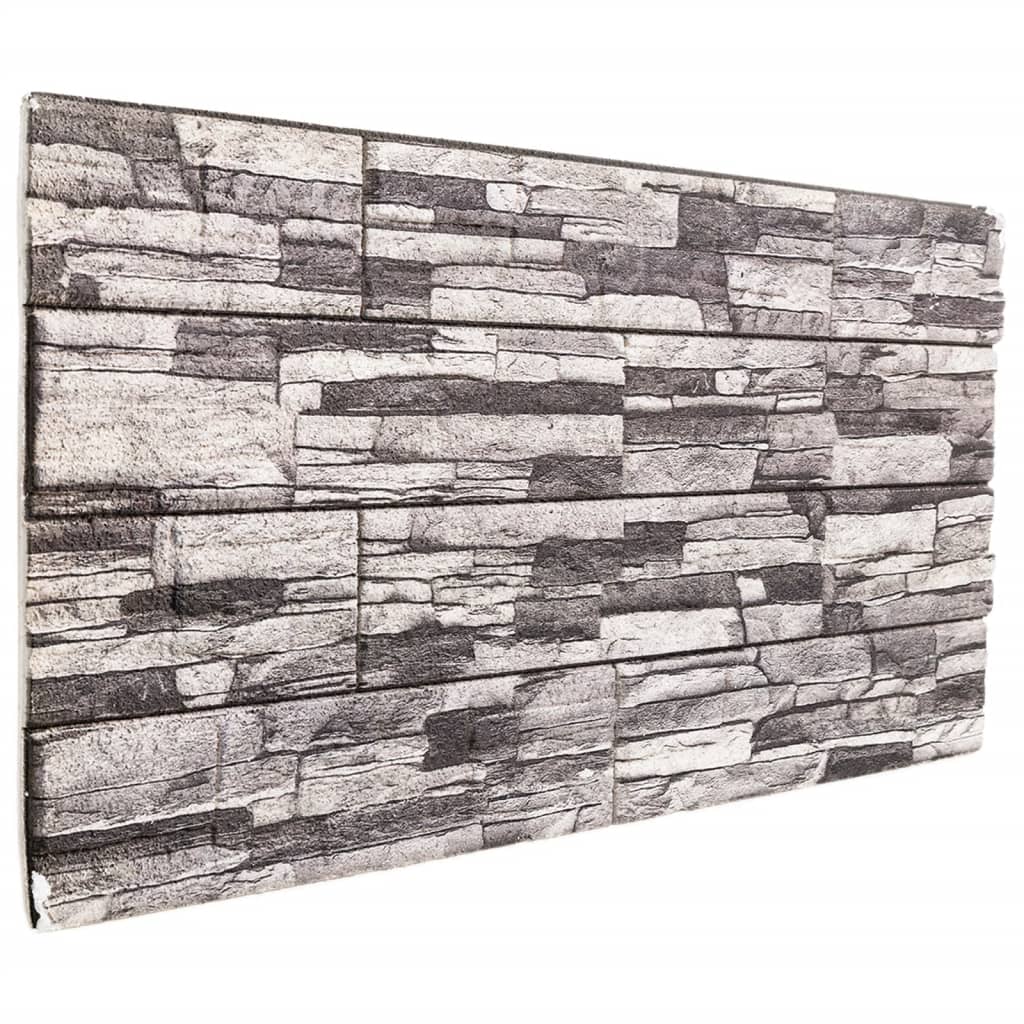 VidaXL Wandpaneele 10 Stk. 3D 100x50 cm EPS Hellgrau