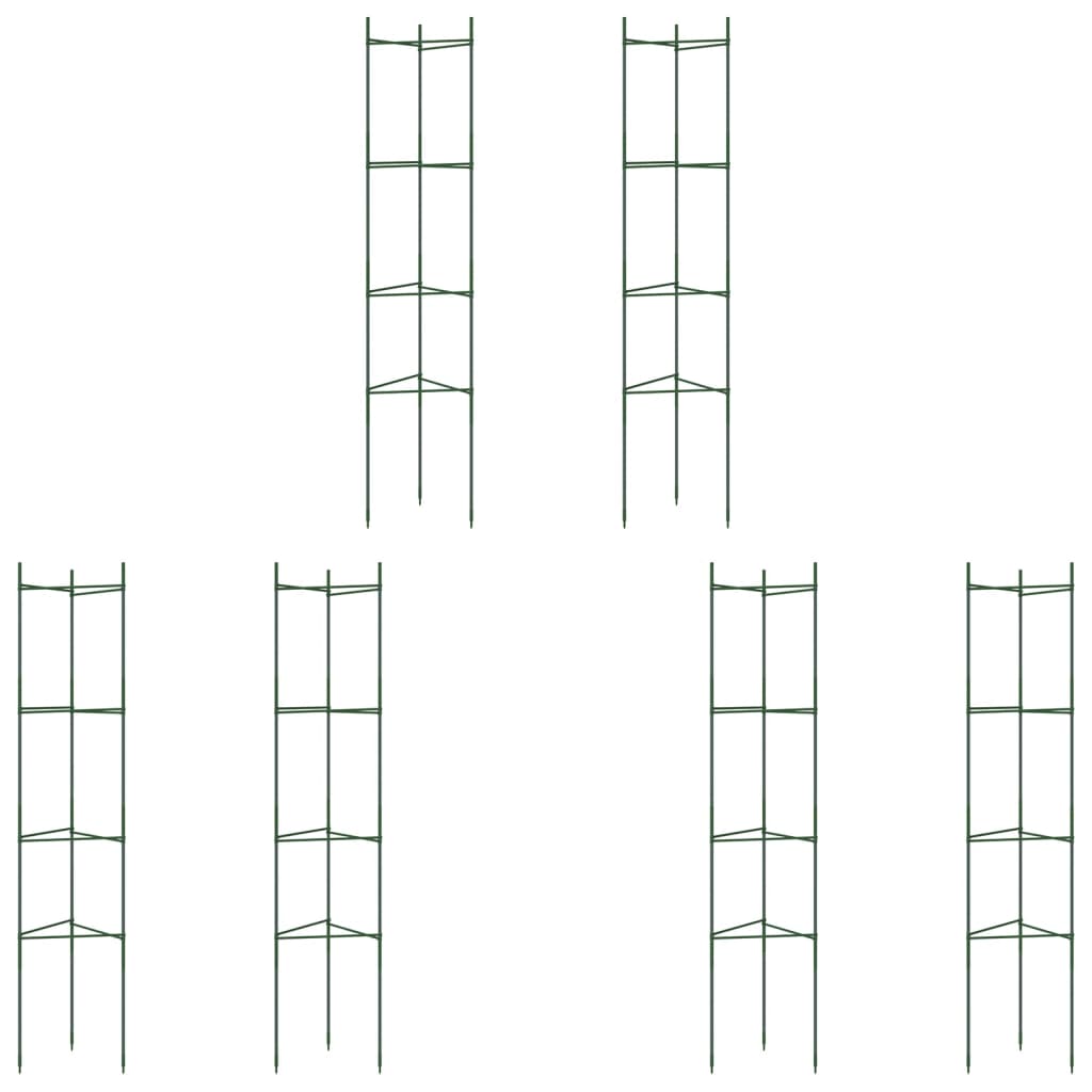 Vidaxl Tomatenkäfig 6 Stück 154 cm Stahl und Polypropylen