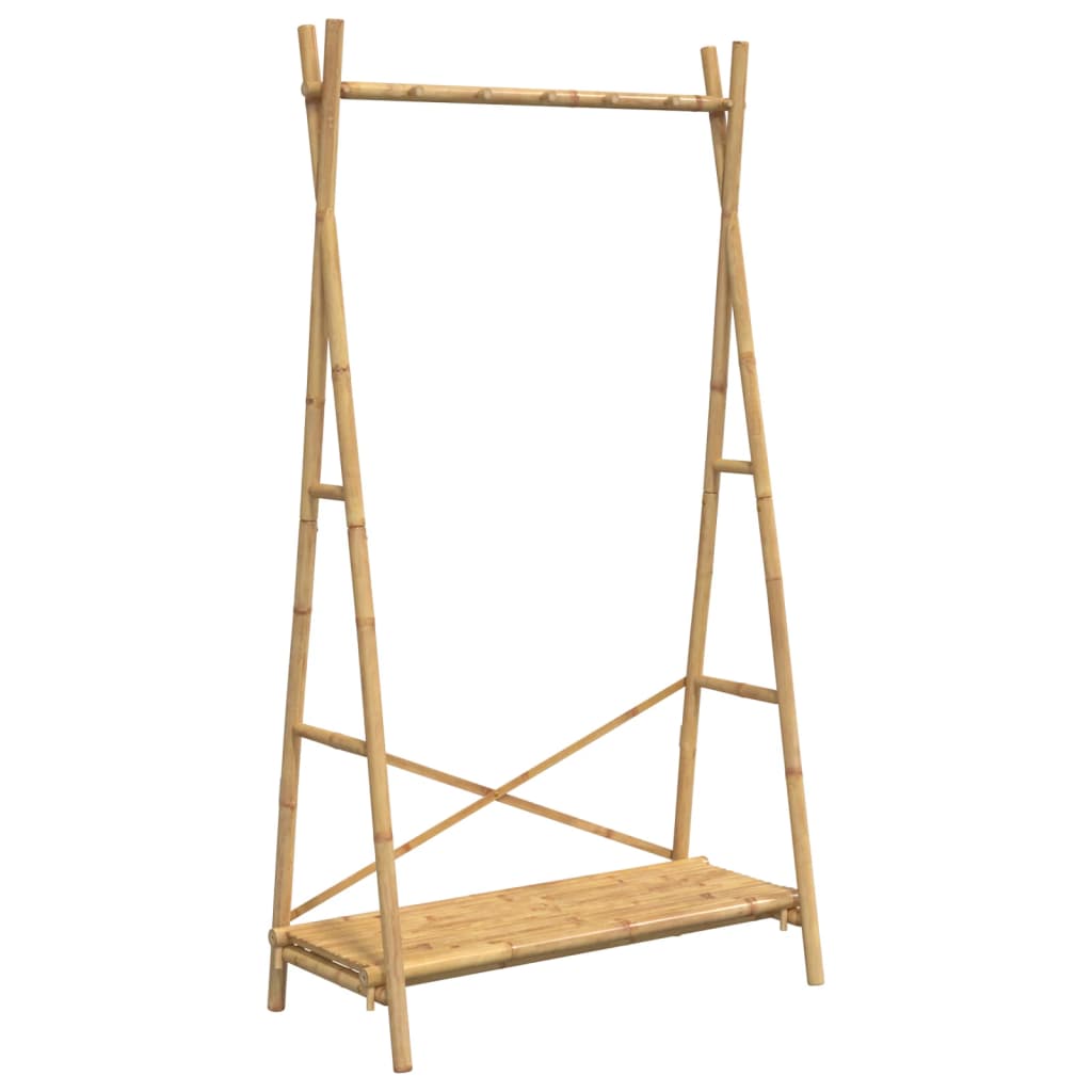 Vidaxx Kleiderständer mit Ablage 102x50x190 cm Bambus