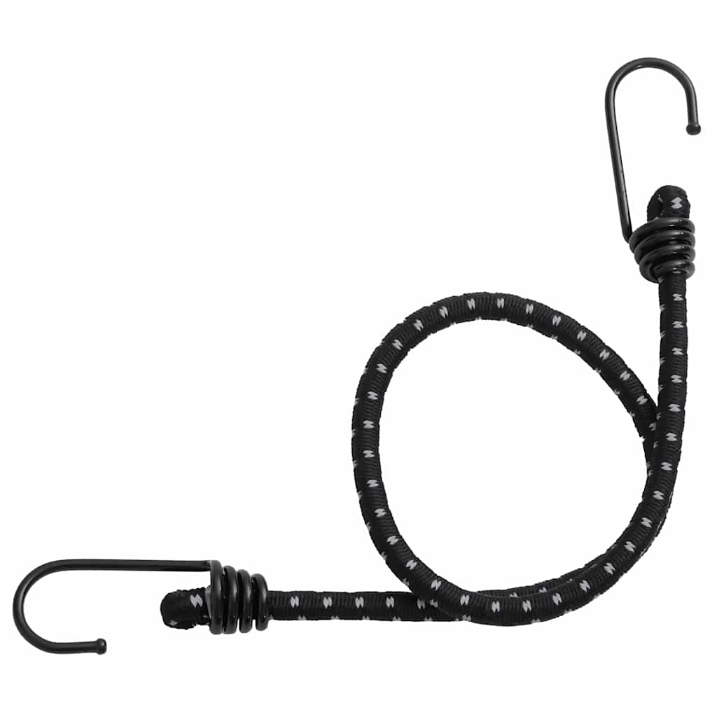 Vidaxl Spanngummis mit reflektierenden Streifen und Haken 10 Stück 46 cm