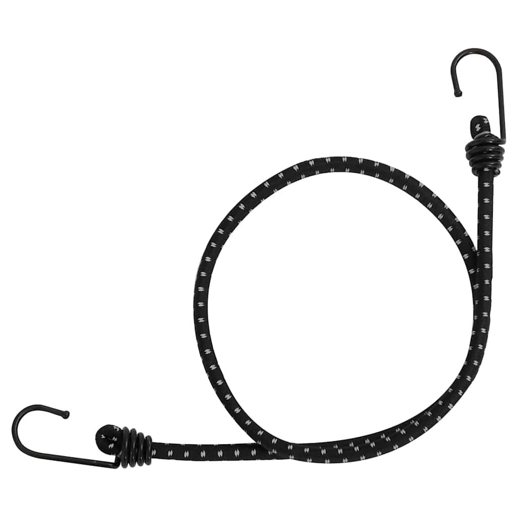 Vidaxl Spanngummis mit reflektierenden Streifen und Haken 25 Stück 88 cm