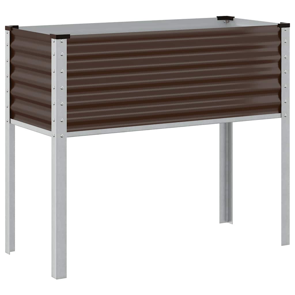 Vidaxx Pflanzgefäß 100x41x90 cm Stahlbraun