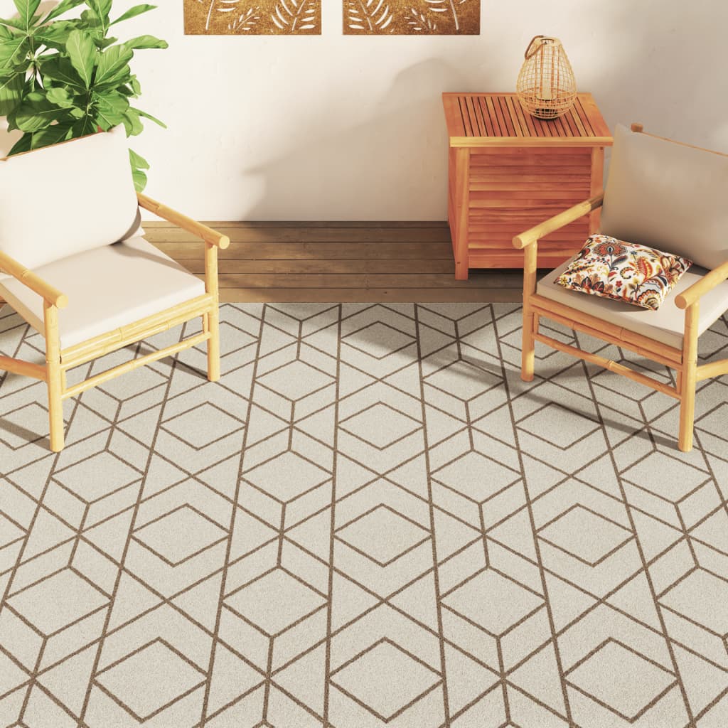 Vidaxx-Teppich für drinnen und draußen, niedriger Flor, 190 x 300 cm, mehrfarbig