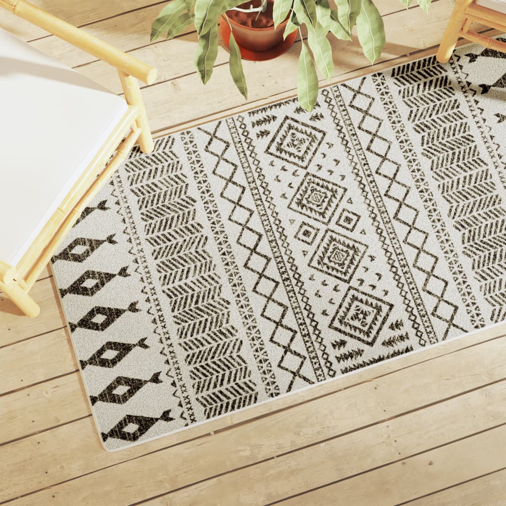 Vidaxx-Teppich für drinnen und draußen, niedriger Flor, 80 x 150 cm, mehrfarbig