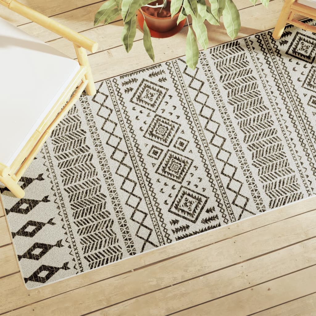 VidaXL Teppich für drinnen und draußen, niedriger Flor, 80 x 300 cm, mehrfarbig