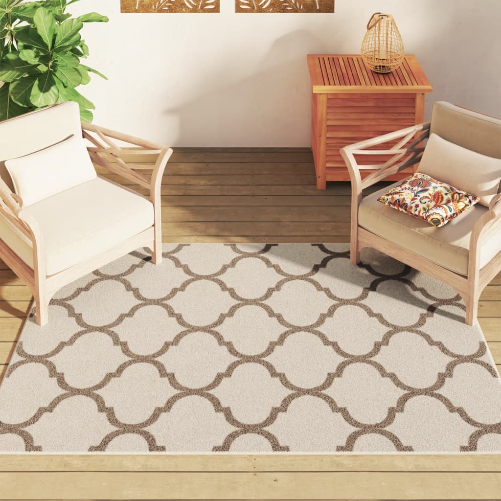 Vidaxx-Teppich für drinnen und draußen, niedriger Flor, 120 x 180 cm, mehrfarbig