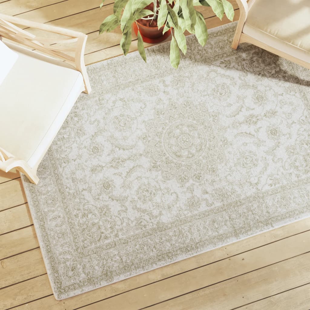 VidaXL Teppich für drinnen und draußen, niedriger Flor, 120 x 180 cm, mehrfarbig