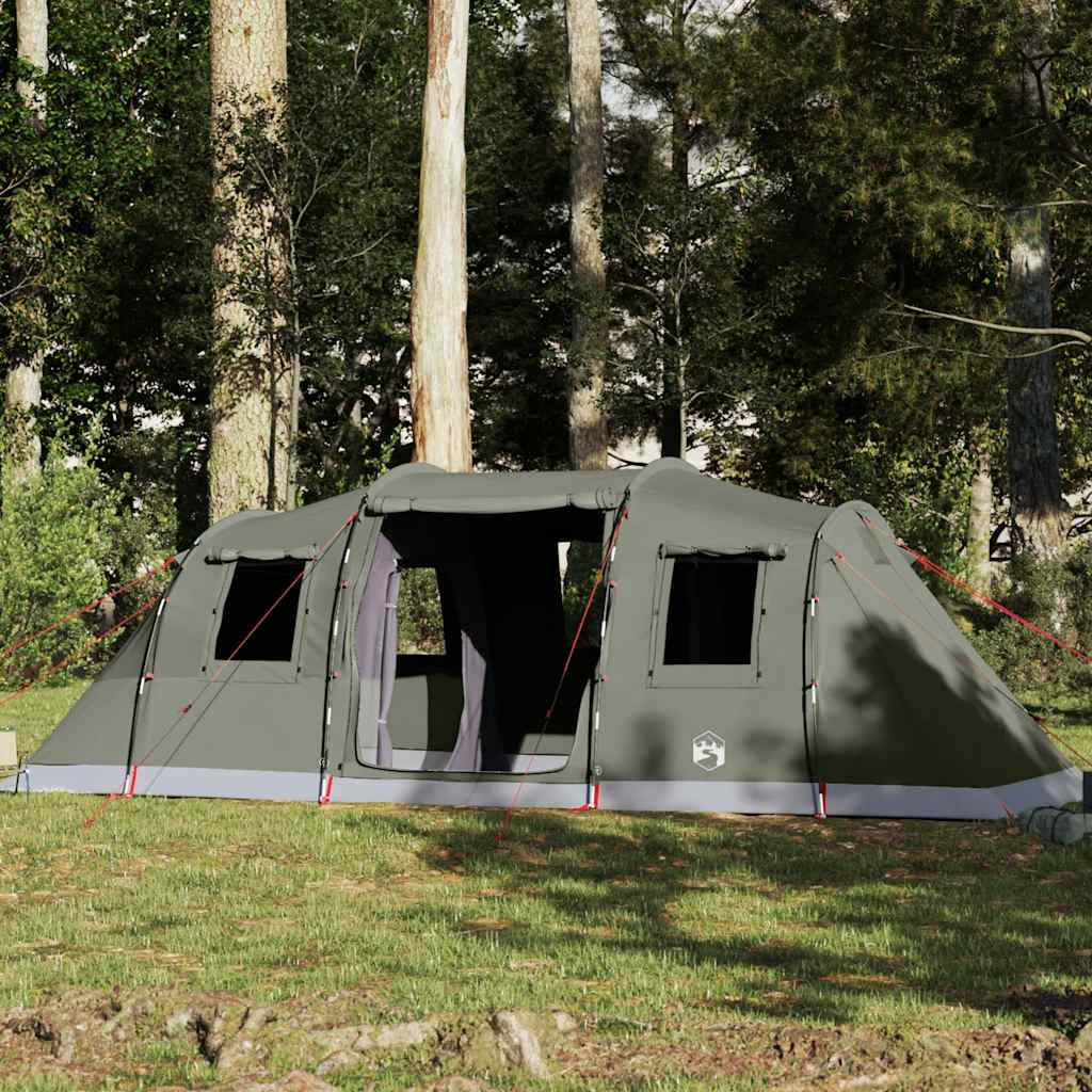 VidaXL Tunnelzelt 6-Personen wasserdicht olivgrün