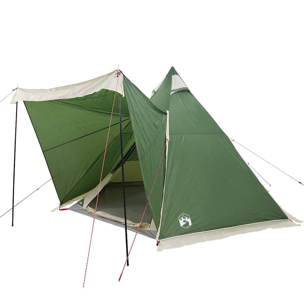 VidaXL Tipi-Zelt 6-Personen wasserdicht grün