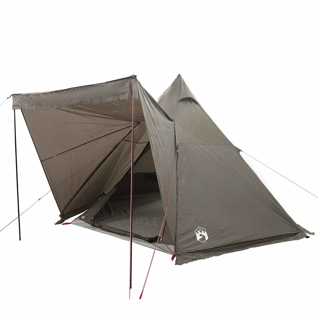 Vidaxl Tipi-Zelt 6-Personen wasserdicht braun