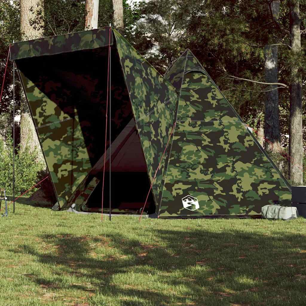 Vidaxl Tipi-Zelt 6-Personen-Tarnung wasserdicht