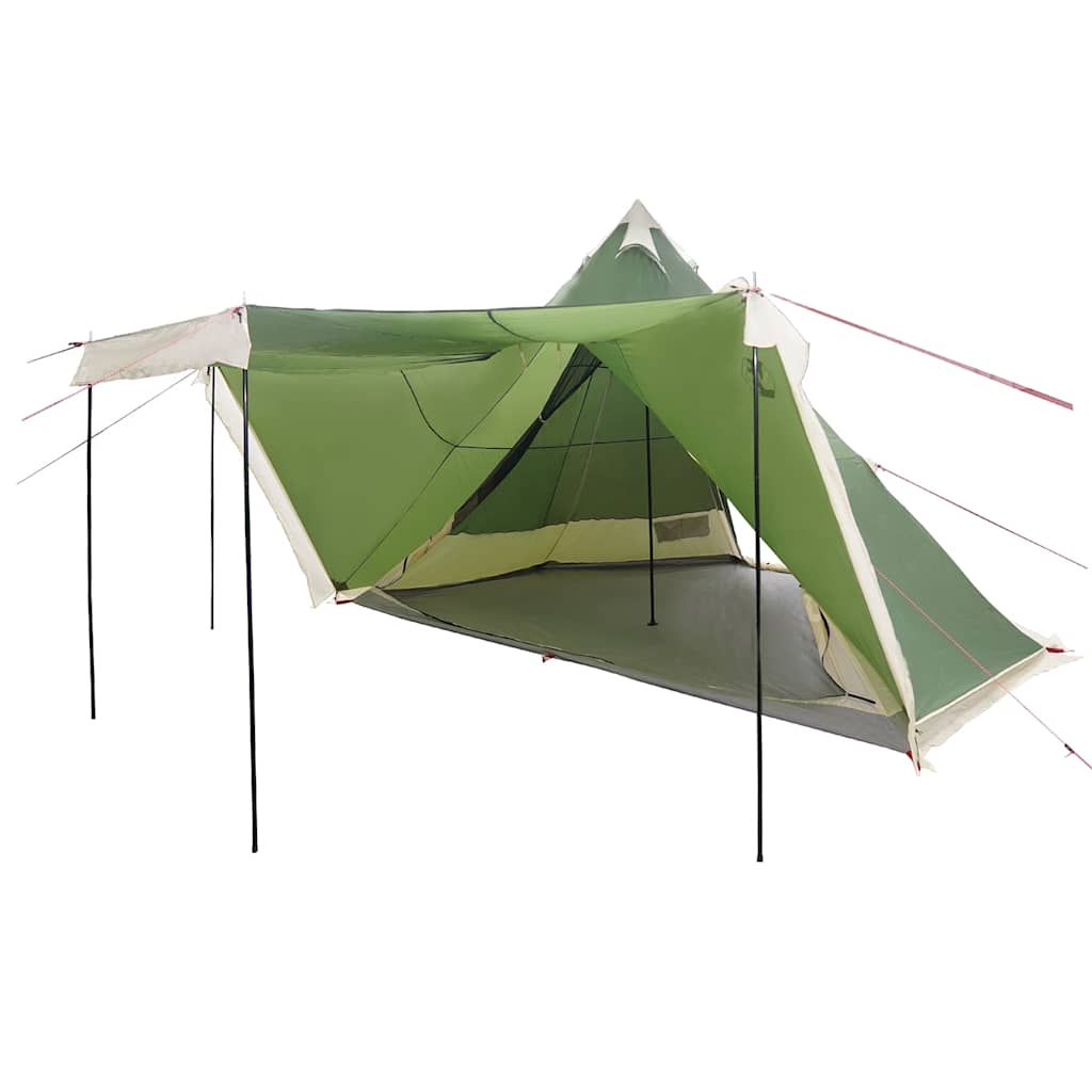 VidaXL Tipi-Zelt 6-Personen wasserdicht grün