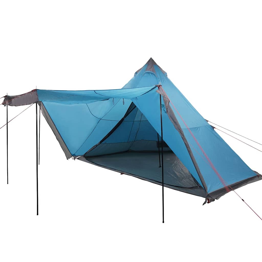 VidaXL Tipi-Zelt 6-Personen wasserdicht blau