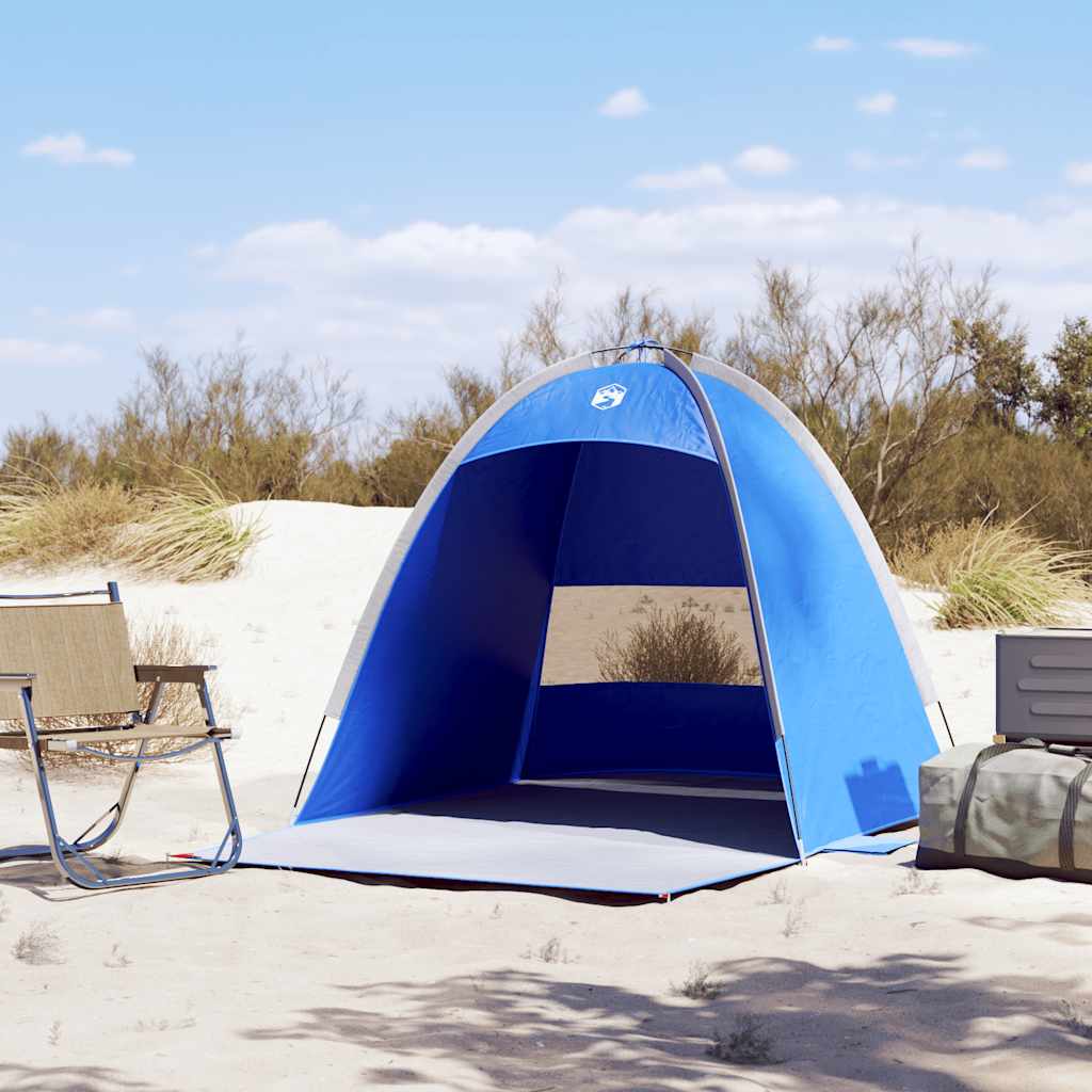 VidaXL Strandzelt 3-Personen wasserdicht azurblau