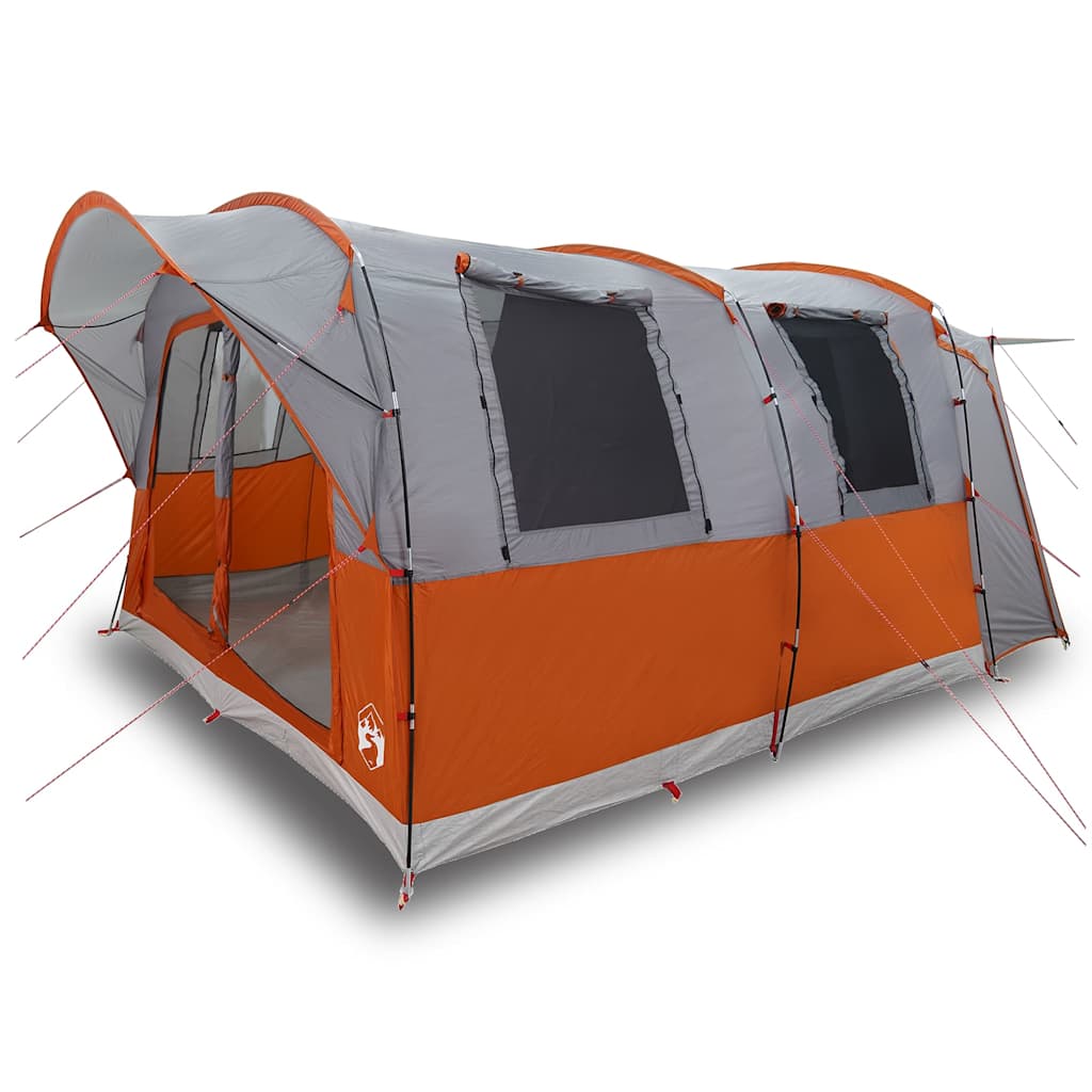 VidaXL Autozelt 4-Personen wasserdicht Grau und Orange