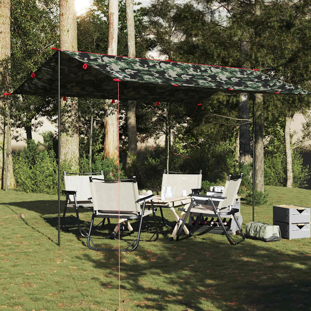 Vidaxx Camping-Markise wasserdicht 406x306 cm Tarnung
