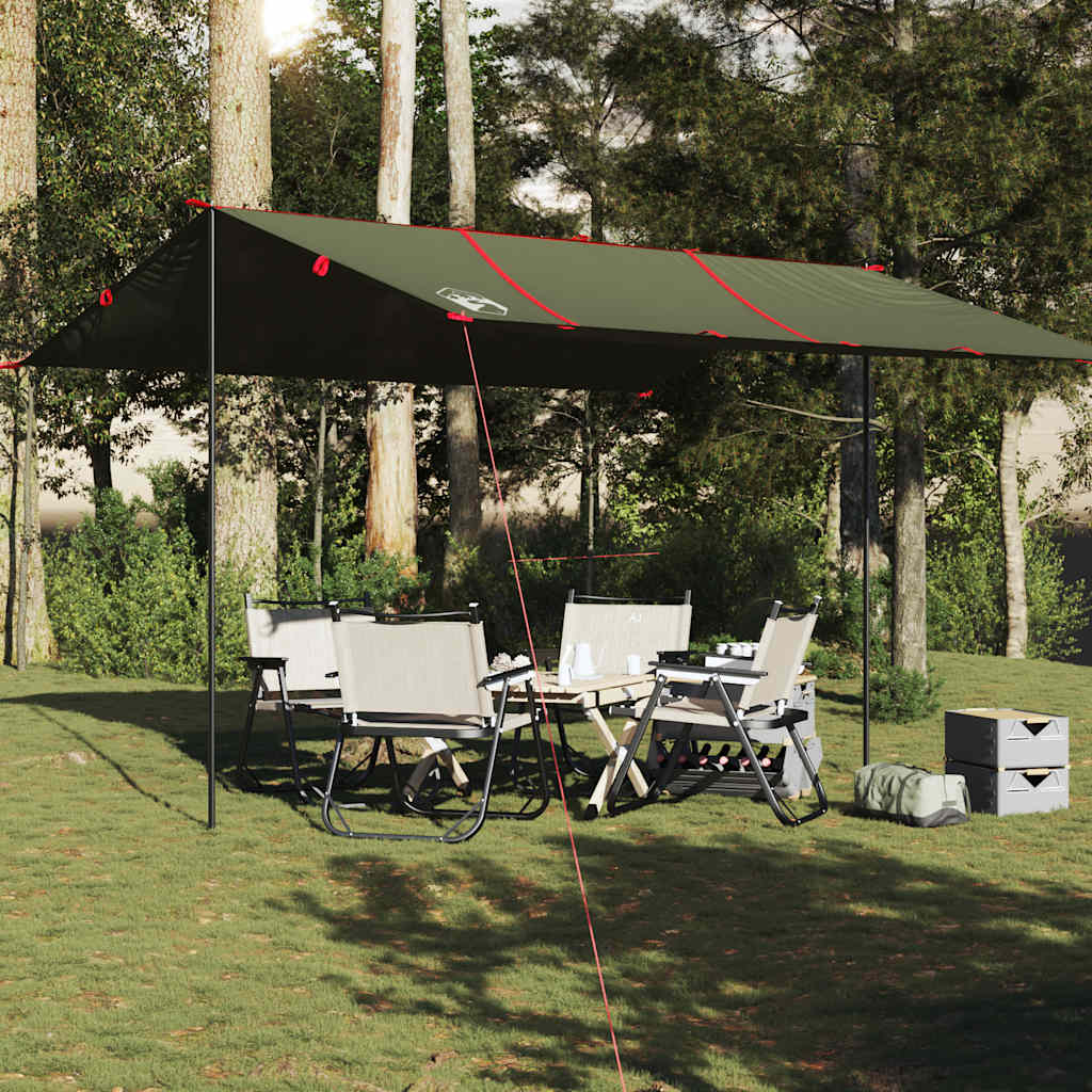 Vidaxx Camping-Markise wasserdicht 451x420 cm olivgrün