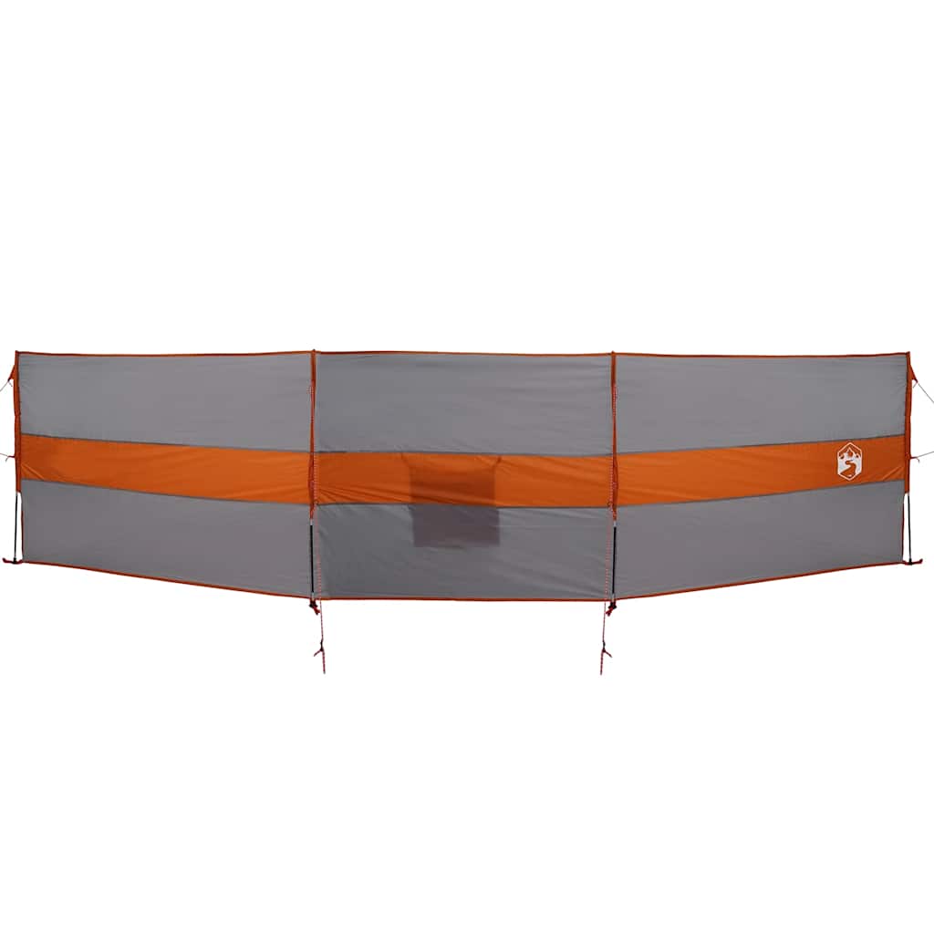 VidaXL Windschutzscheibe Camping wasserdicht 490x123 cm grau und orange