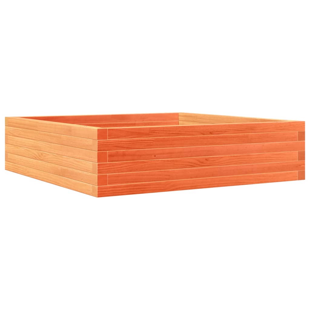 Vidaxx Pflanzgefäß 90x90x23 cm massives Kiefernholz, braun gewaschen