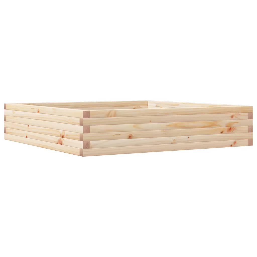 Vidaxx Pflanzgefäß 110x110x23 cm massives Kiefernholz