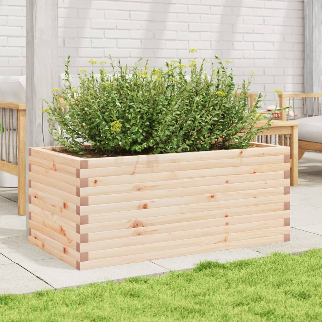 VidaXL Pflanzgefäß 110x60x45,5 cm massives Kiefernholz
