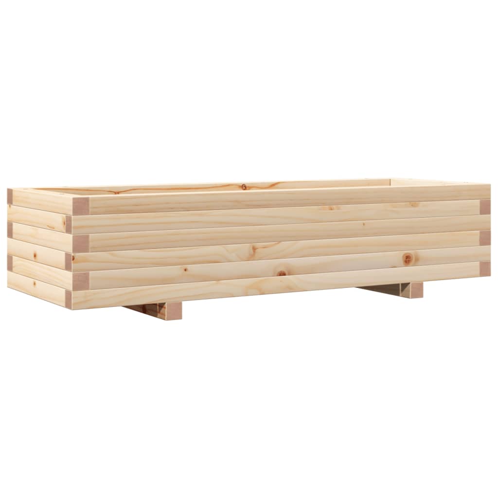 Vidaxx Pflanzgefäß 110x40x26,5 cm massives Kiefernholz