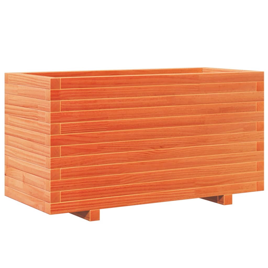 Vidaxx Pflanzgefäß 90x40x49,5 cm massives Kiefernholz, braun gewaschen