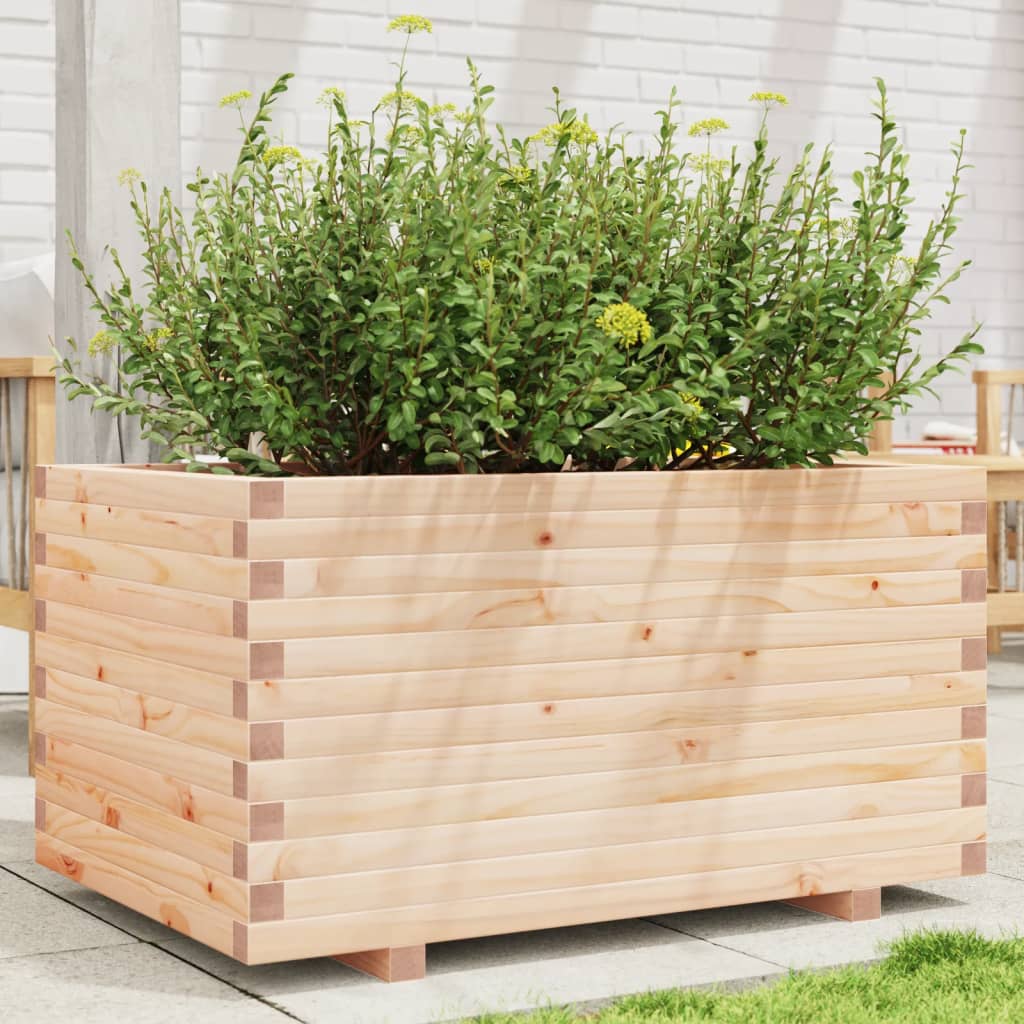 VidaXL Pflanzgefäß 90x60x49,5 cm massives Kiefernholz