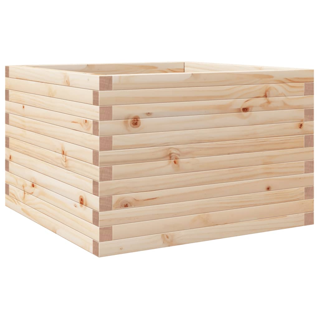 VidaXL Pflanzgefäß 70x70x46 cm aus massivem Kiefernholz