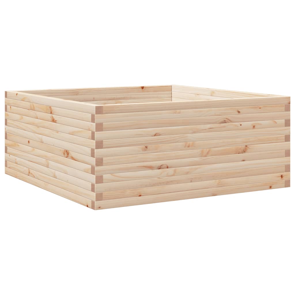 VidaXL Pflanzgefäß 110x110x46 cm aus massivem Kiefernholz