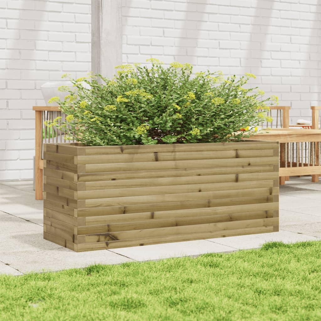 VidaXL Pflanzgefäß 110x40x46 cm aus imprägniertem Kiefernholz
