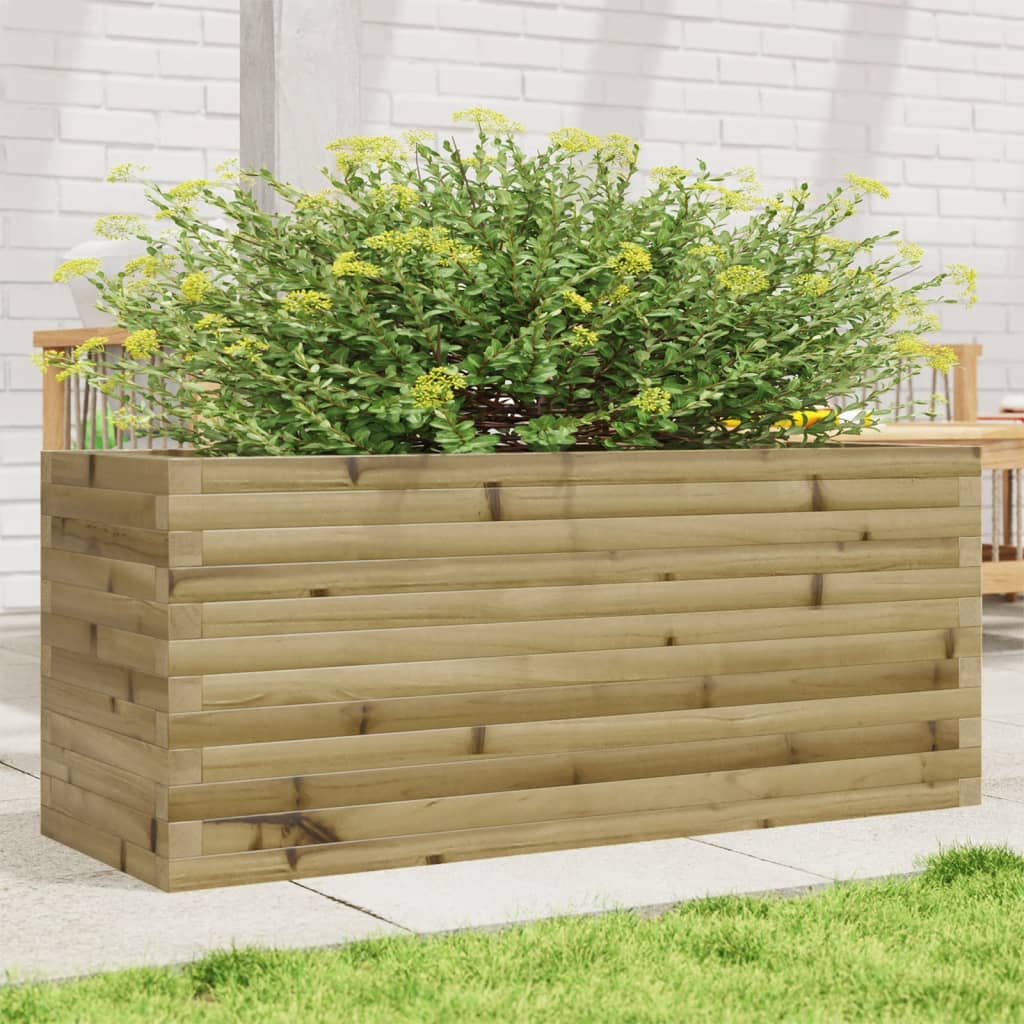 VidaXL Pflanzgefäß 110x40x46 cm aus imprägniertem Kiefernholz
