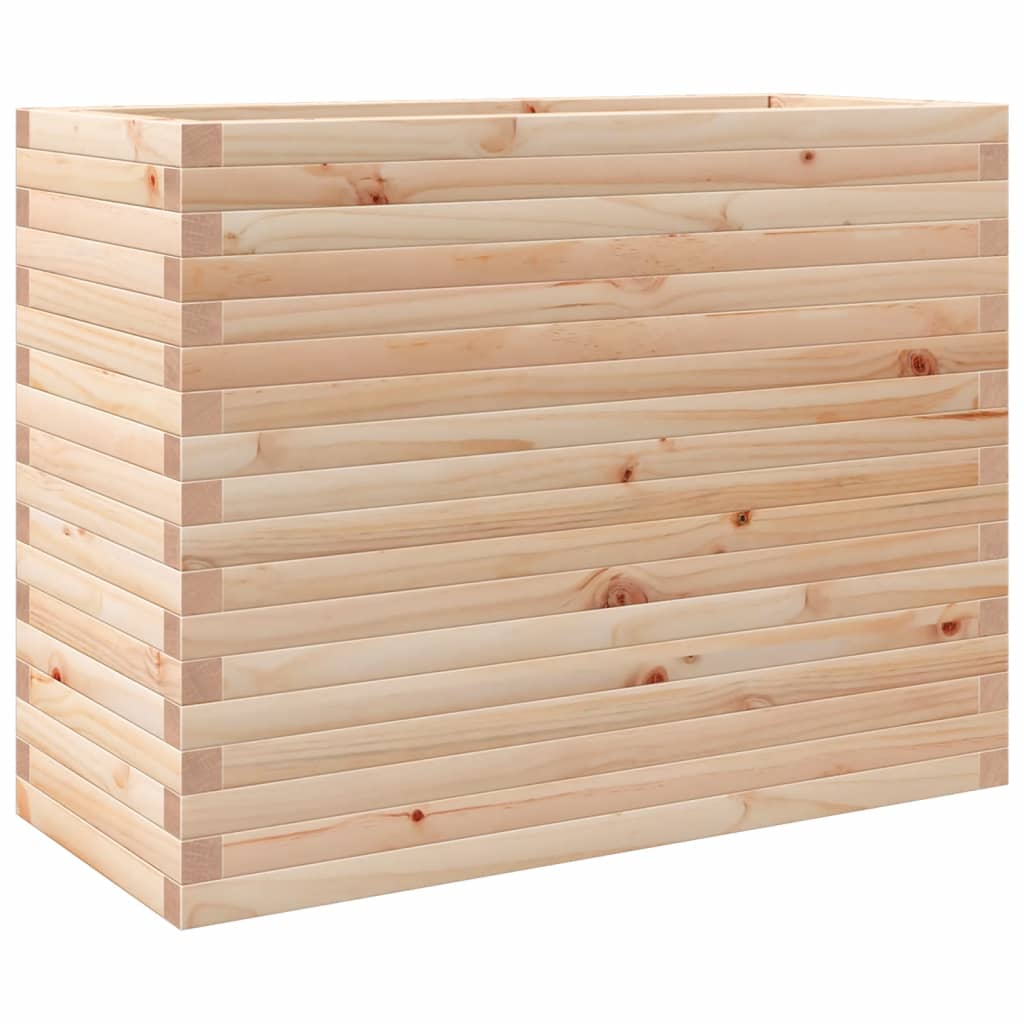 VidaXL Pflanzgefäß 90x40x68,5 cm massives Kiefernholz