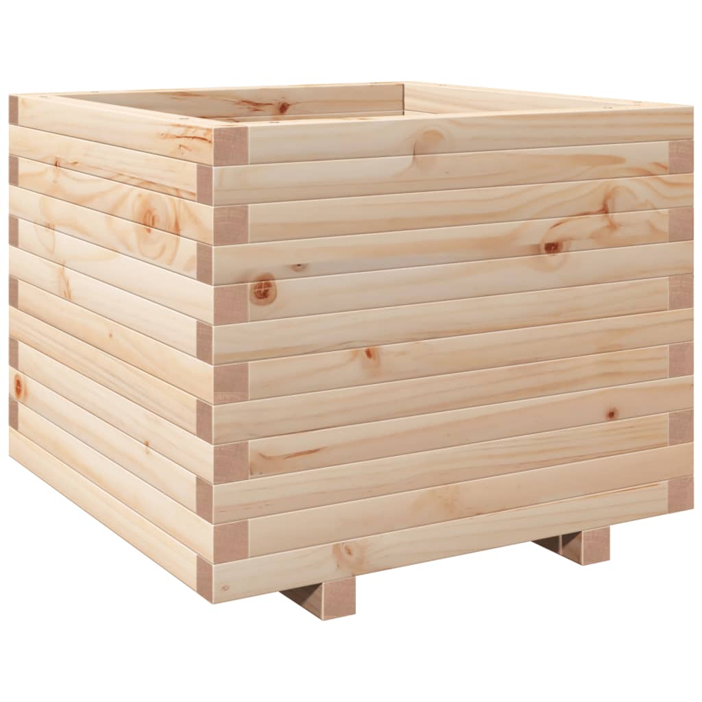 VidaXL Pflanzgefäß 60x60x49,5 cm aus massivem Kiefernholz