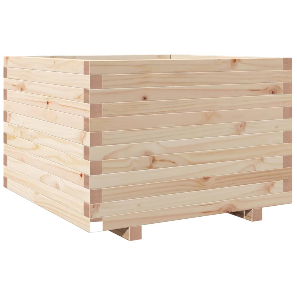 VidaXL Pflanzgefäß 70x70x49,5 cm aus massivem Kiefernholz