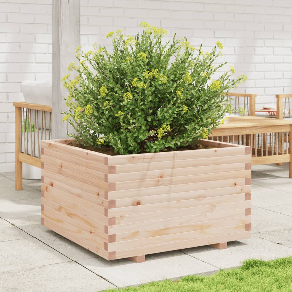 VidaXL Pflanzgefäß 80x80x49,5 cm massives Kiefernholz