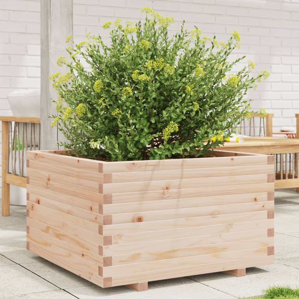 VidaXL Pflanzgefäß 80x80x49,5 cm massives Kiefernholz